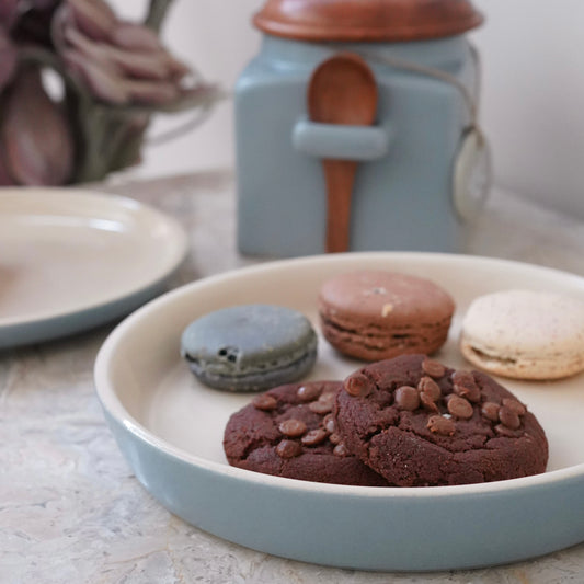Azure Ceramic Serving DIsh