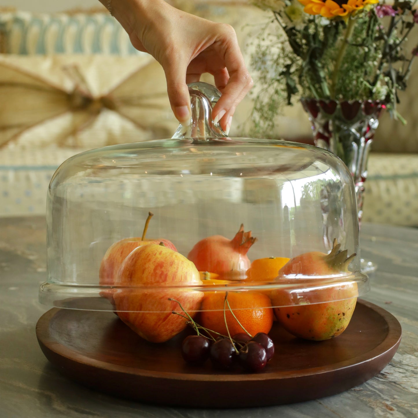 Wood Cloche Duo