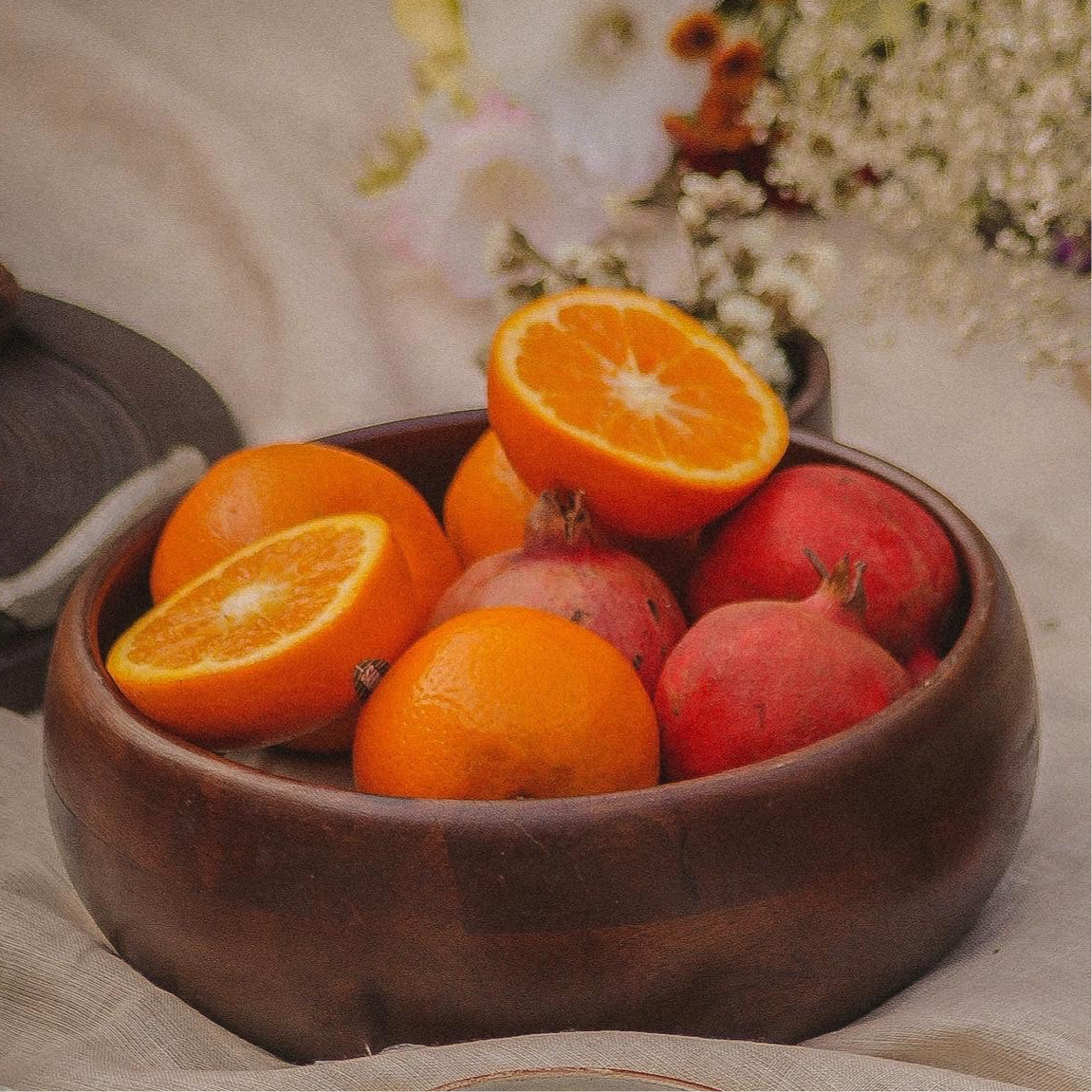 Wooden Salad Bowl and Set of Servers