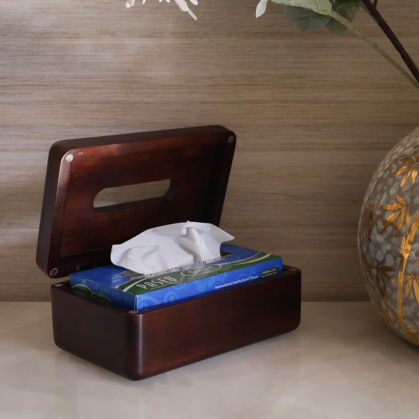 Wooden Tissue Box