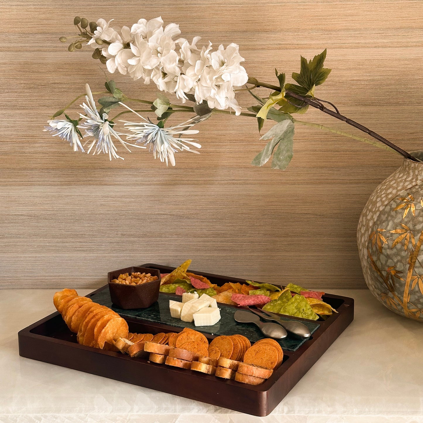 Marble Wooden Platter