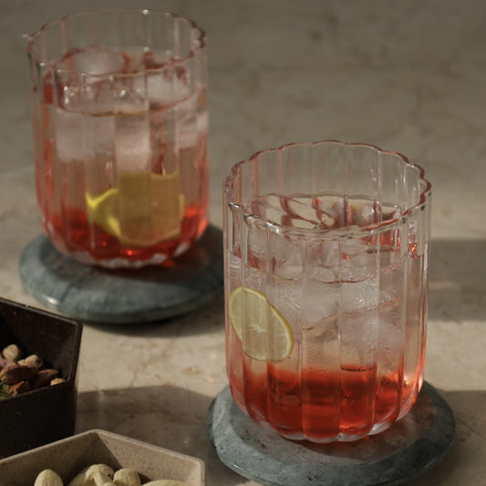 Ribbed Short Glass (Set of 4)