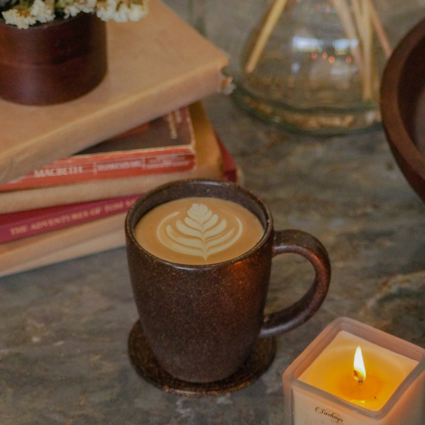 Coffee Husk Mug and Coaster
