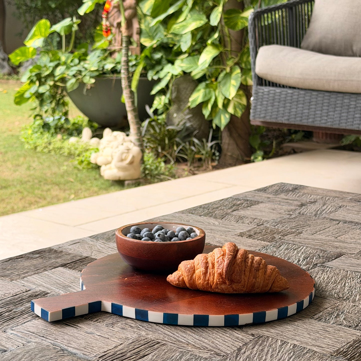 Indigo Paddle Serving Board