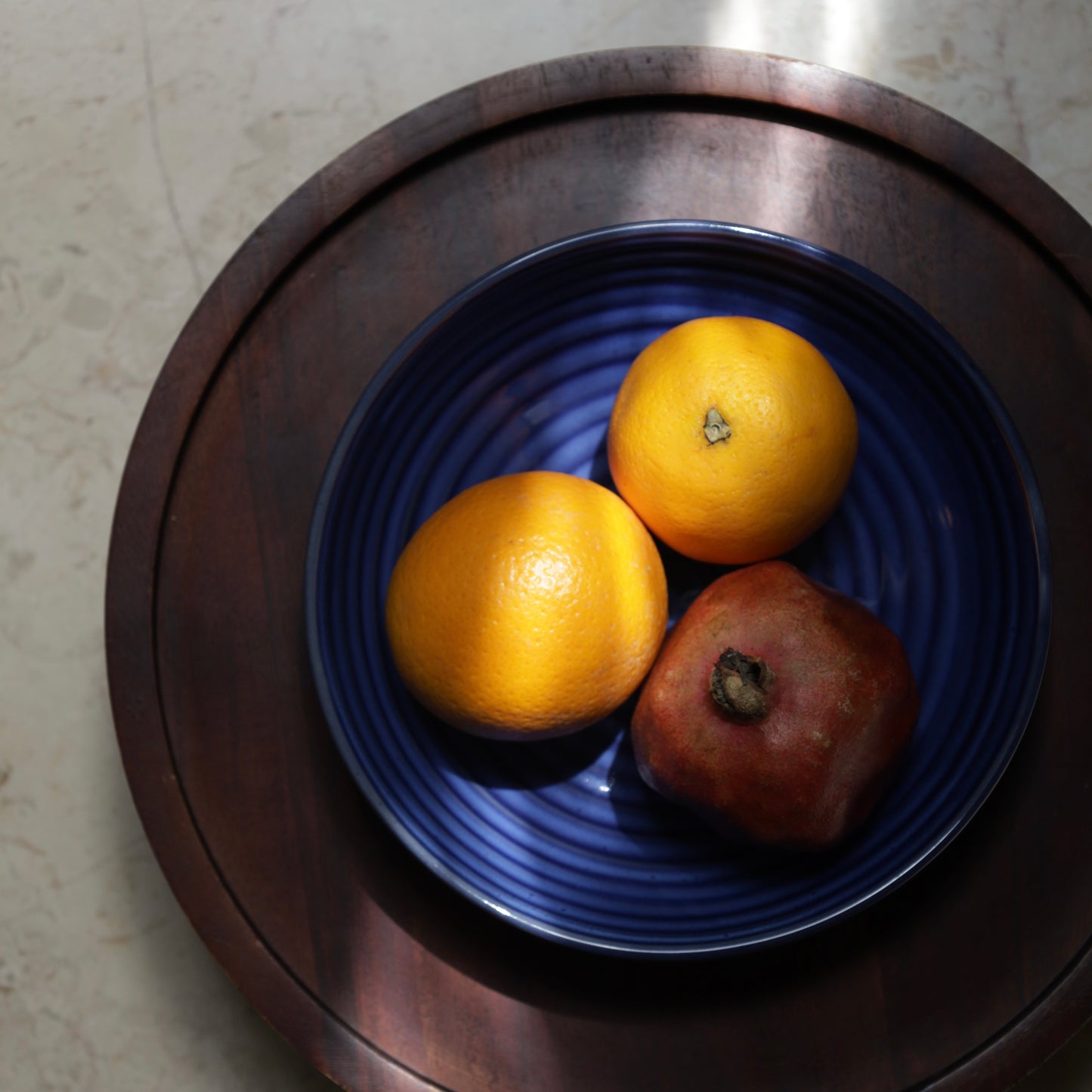 Midnight Blue Ceramic Serving Bowl