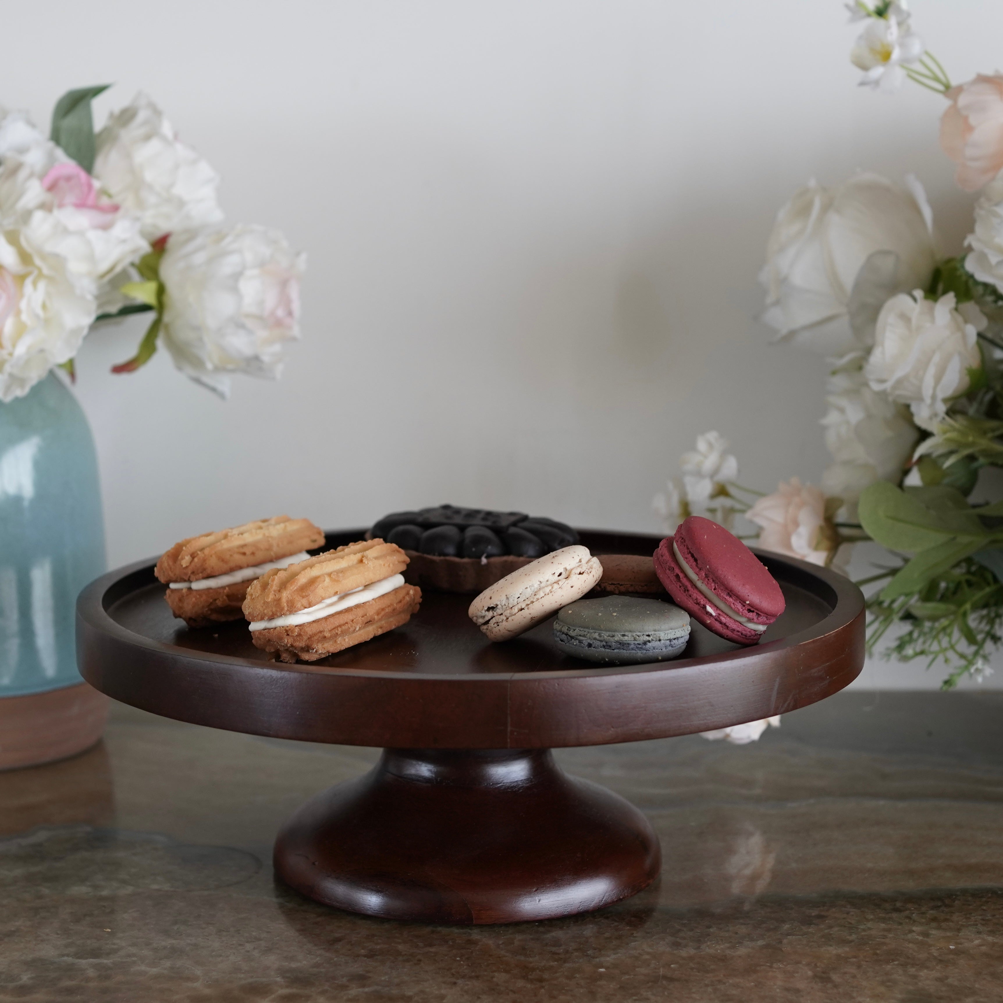 LARGE BLACK CAKE STAND - Aiden and Grace